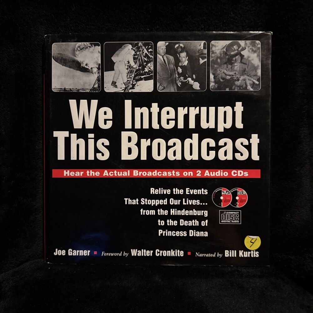 1998 We Interrupt This Broadcast CD Book Joe Garner Walter Cronkite Bill Kurtis